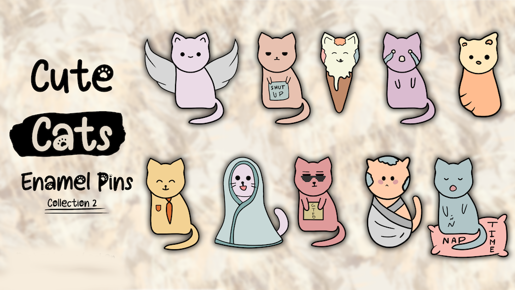 Cuteness Overload 2: Get Your Purr-fect Cat Enamel Pins