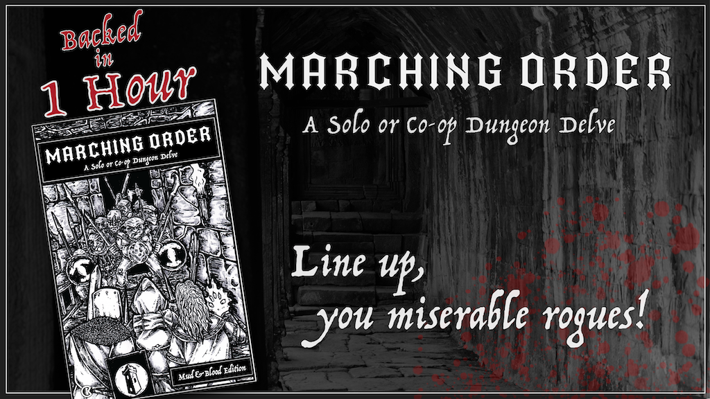 Marching Order - A Solo or Co-op Dark Dungeon Delving Zine