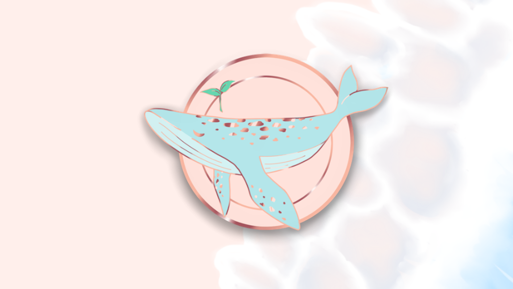 Whale Sprout Enamel Pin