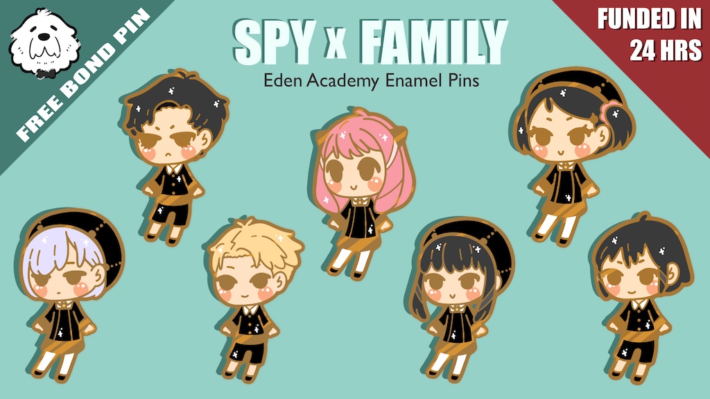 SPY x FAMILY Eden Academy Students Enamel Pins