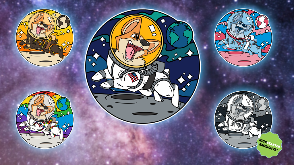 Buster's Moon Romp Enamel Pins