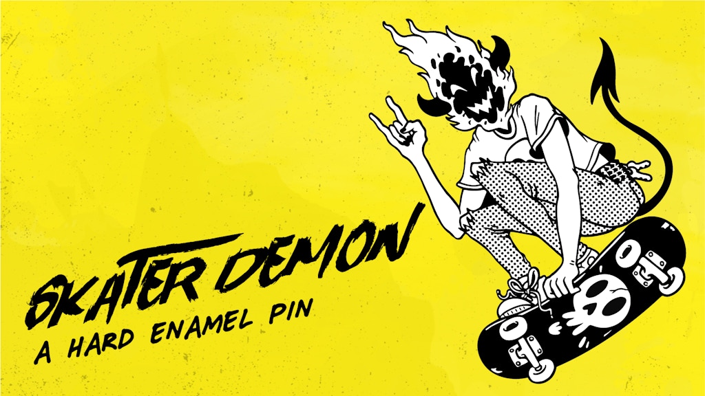 Skater Demon Enamel Pin