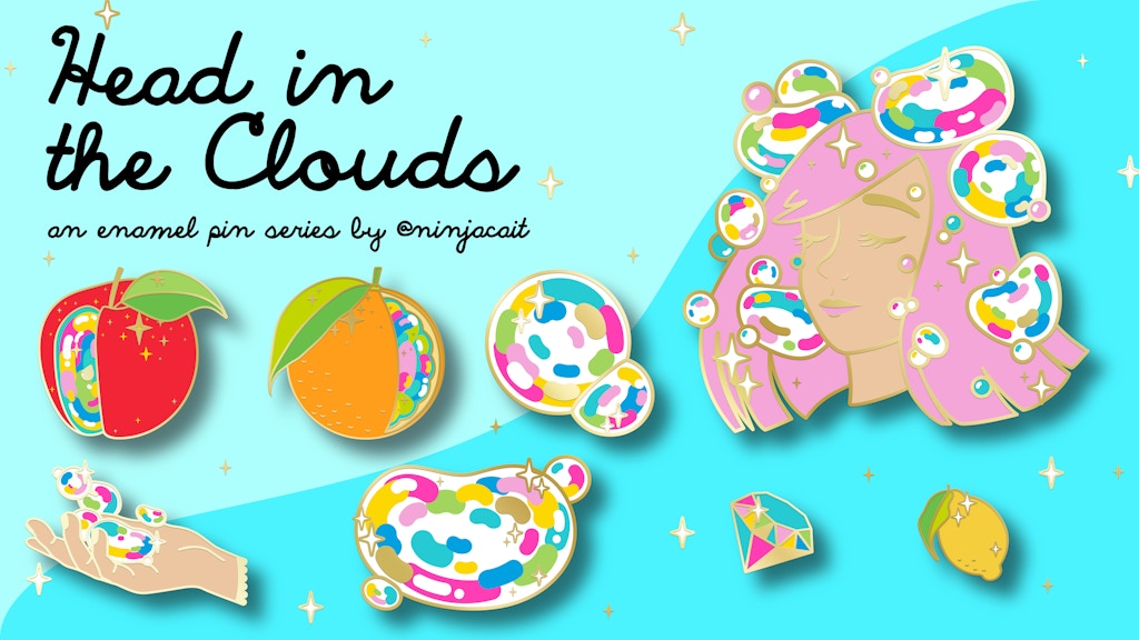 Head in the Clouds - An Enamel Pin Collection