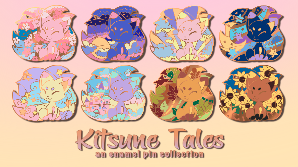 Kitsune Tales - Enamel Pin Series