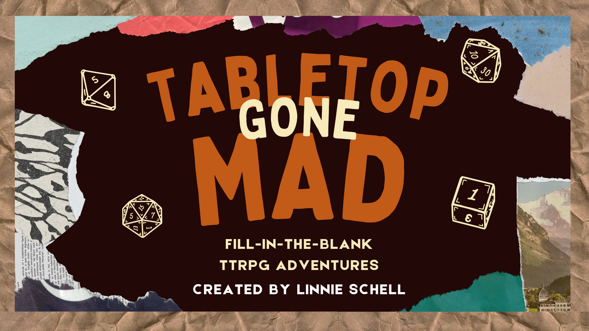 Tabletop Gone Mad: No-Prep Fill-in-the-Blank TTRPG One-Shots