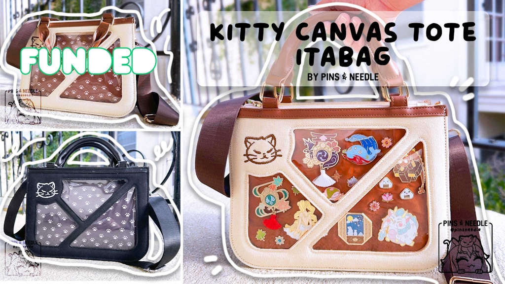 Kitty Canvas Tote Itabag