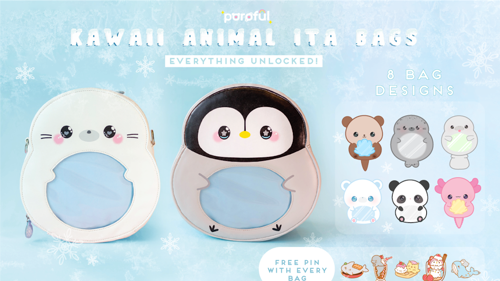 Kawaii Animal Ita Bags & Pins