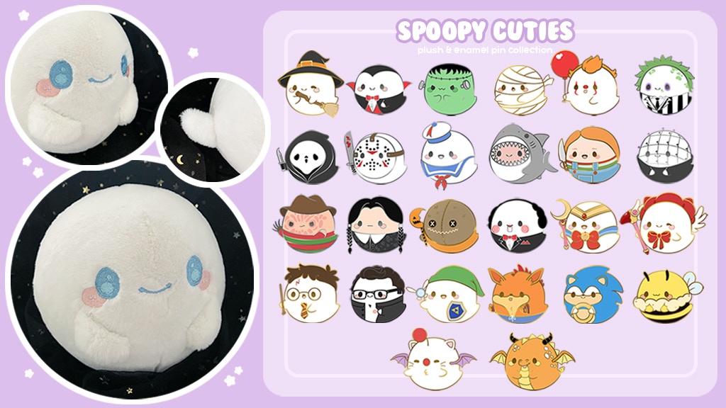 Spoopy Cuties - Plush & Enamel Pins