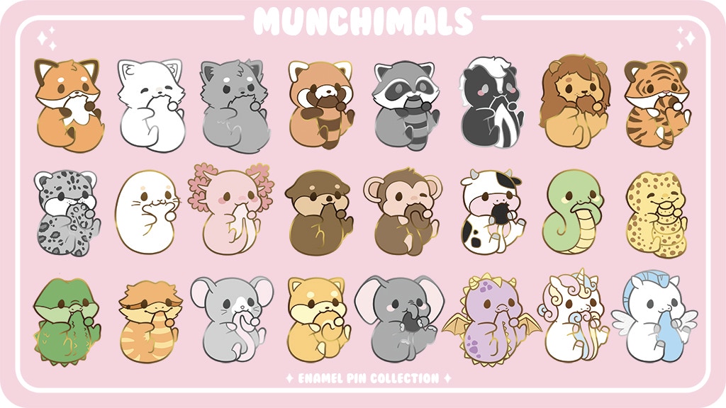 Munchimals - Enamel Pin Collection