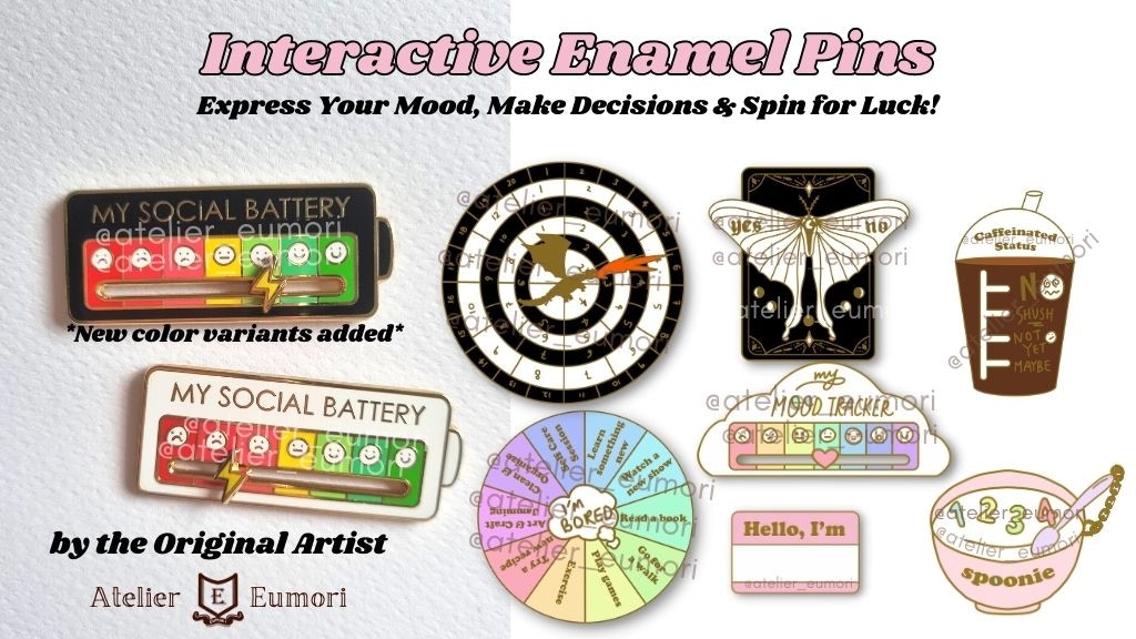 Interactive Enamel Pins