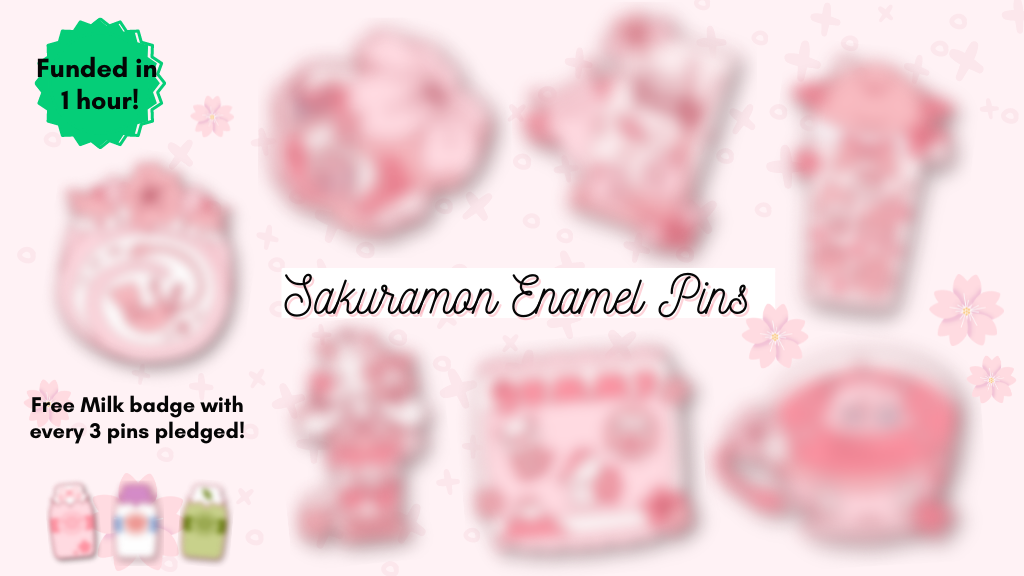 Sakuramon Enamel Pins