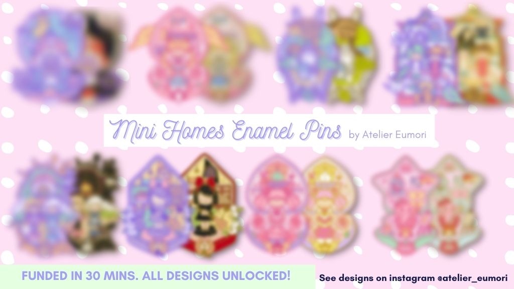 Mini Homes Enamel Pins & Pin Banners