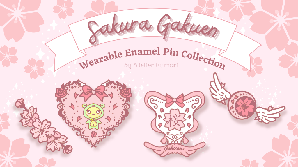 Sakura Gakuen Enamel Pin Collection 🌸