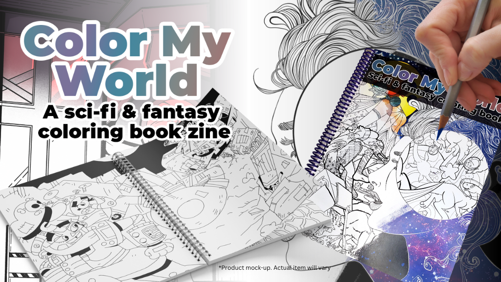 Color My World Sci-fi & Fantasy Adult Coloring Book