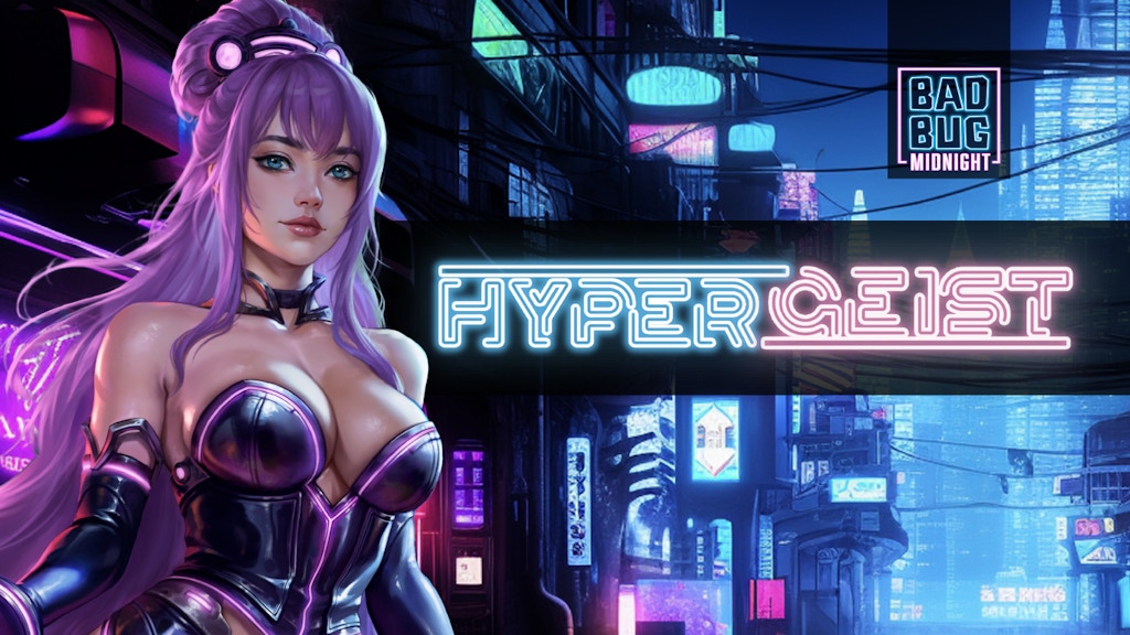 HyperGeist #1-4 - an erotic, cyberpunk thriller comic series