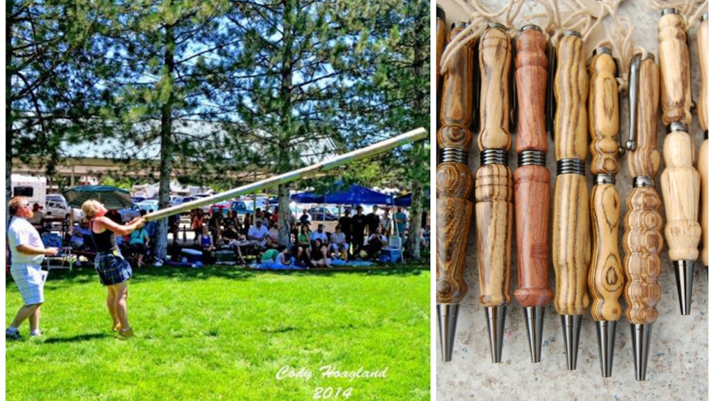 Wooden Pens for My Wife's Scottish Games!