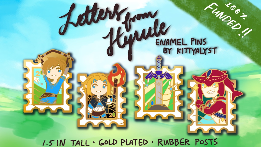 Letters from Hyrule: Stamp Enamel Pin Series