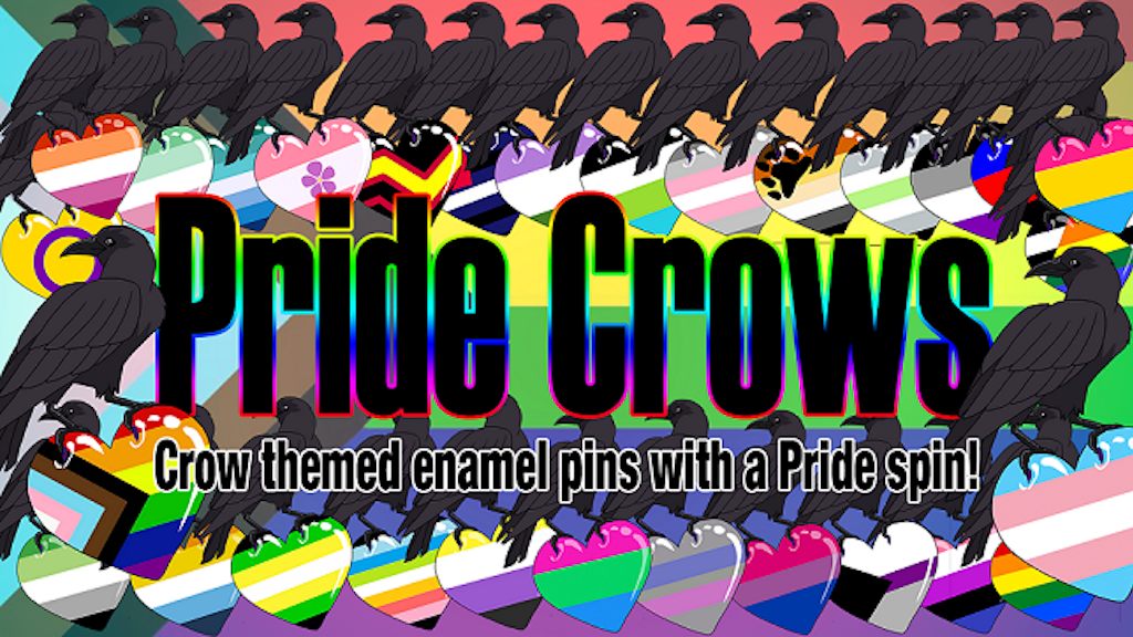 Crow LGBTQIA Enamel Pins