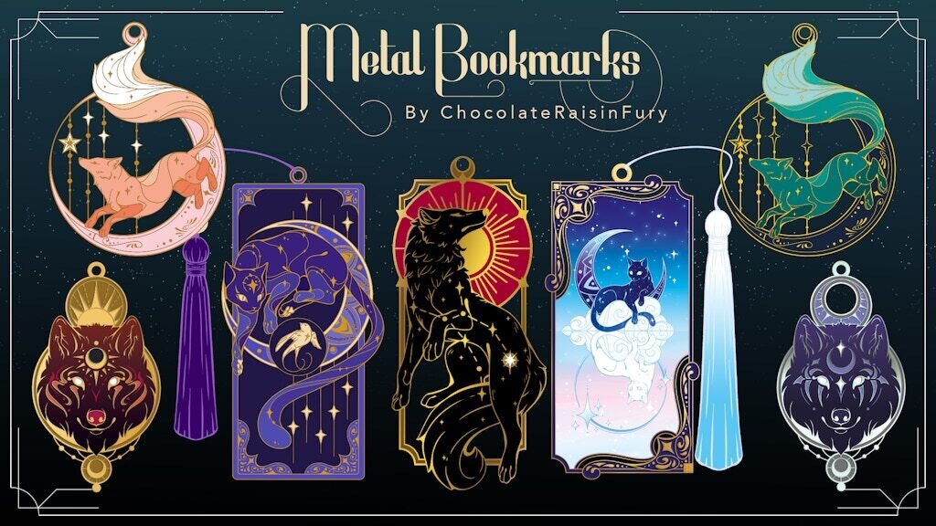 Celestial Metal Bookmarks : Book Lover's Paradise