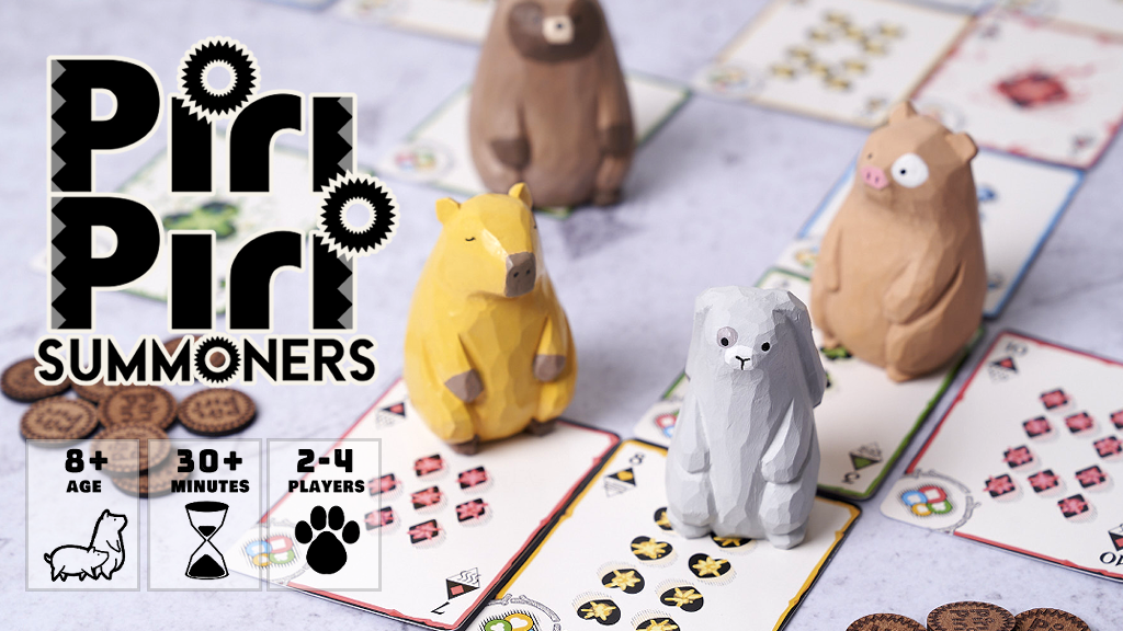 Piri Piri Summoners: Handcrafted Wooden Meeple Strategy Game