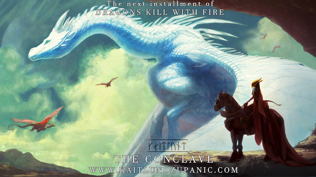 Dragons Kill with Fire: "The Conclave" Fine Art Print