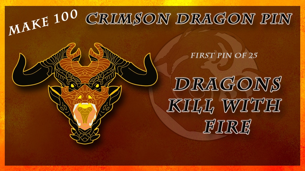 MAKE 100: Crimson Dragon Pin