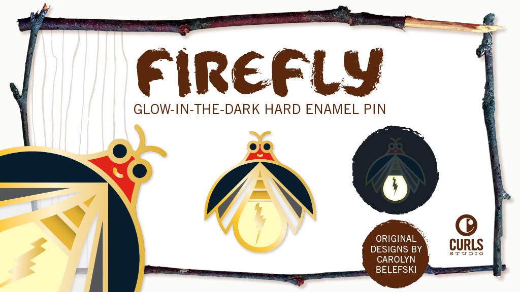 Firefly Lightning Bug Enamel Pin