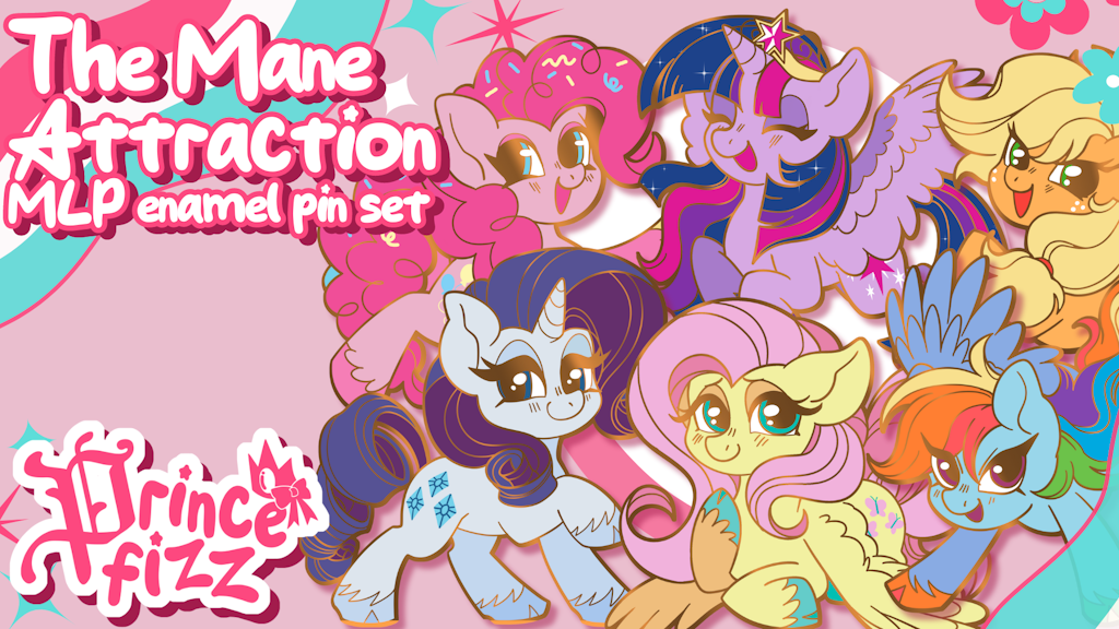 The Mane Attraction - an MLP enamel pin set