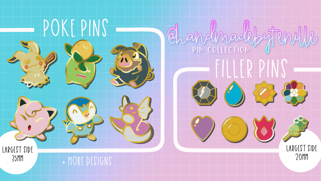 HandmadeByTenille PokePins #2