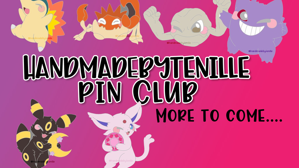 HandmadeByTenille Pokemon Pin Club