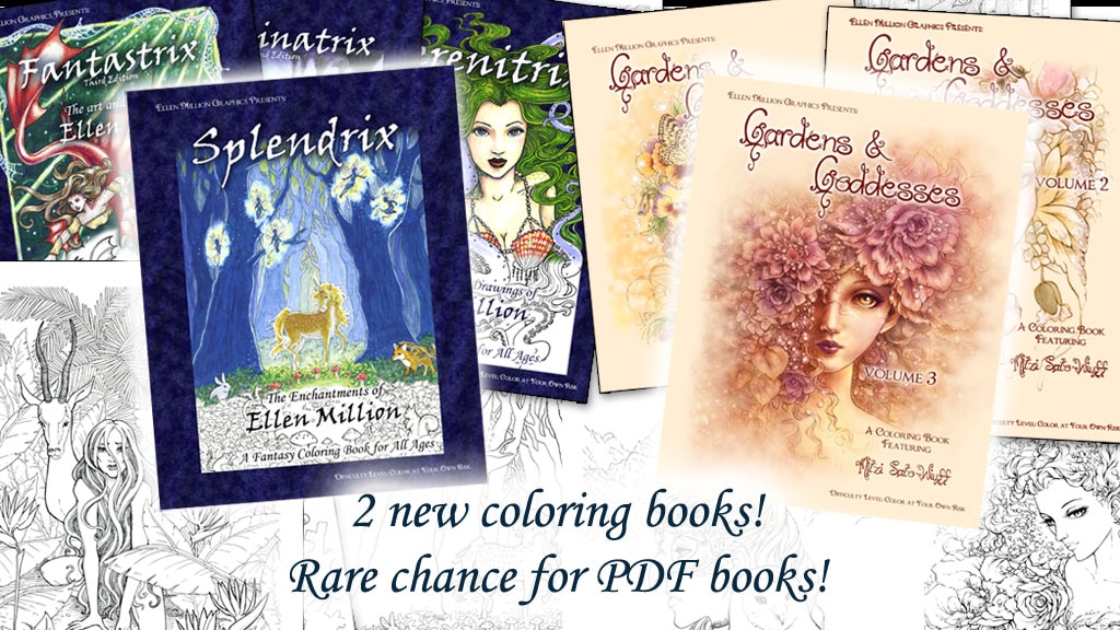 Enchanting Fantasy Coloring Books; Complete your Collection!