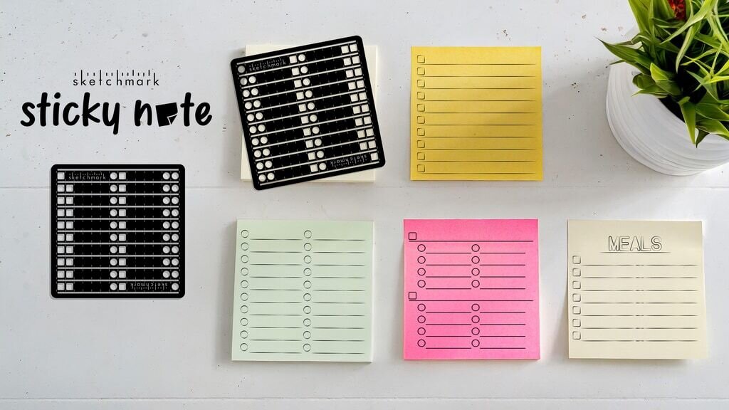 Sketchmark 4: Sticky Note - The Sticky Note Stencil