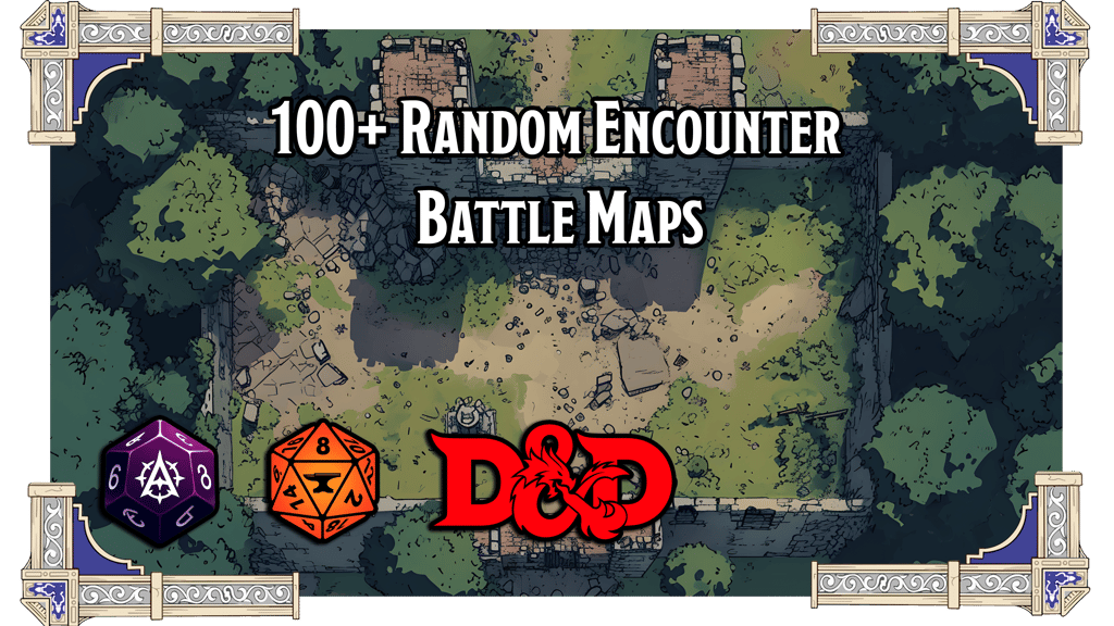 100 Random Encounter Battle Maps!