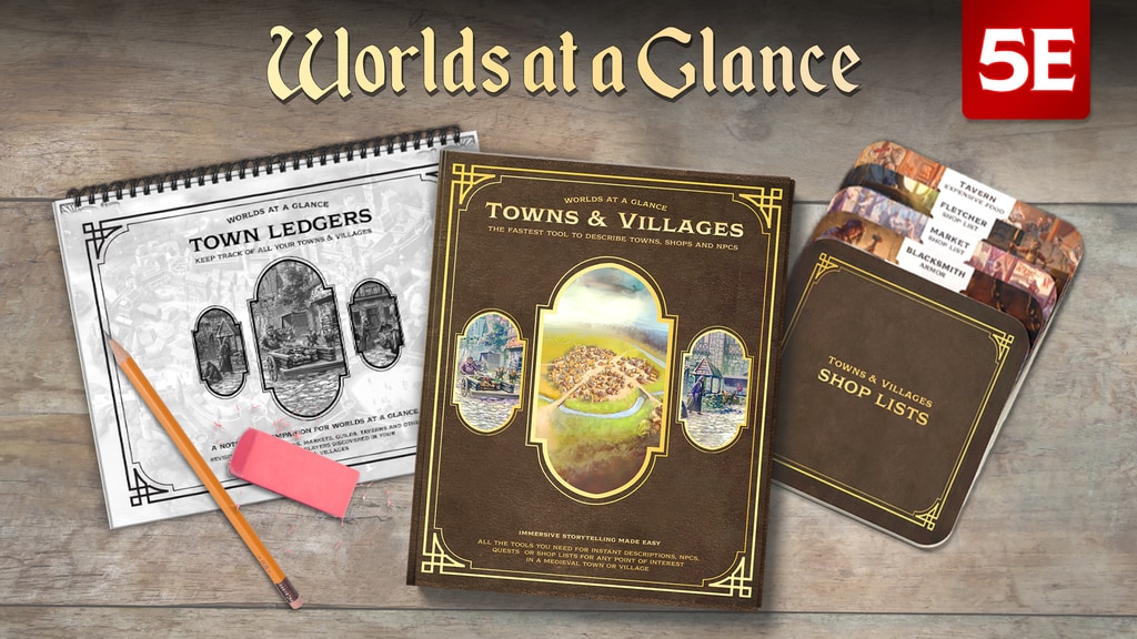 Worlds at a Glance: 5E tools to describe towns, shops & NPCs