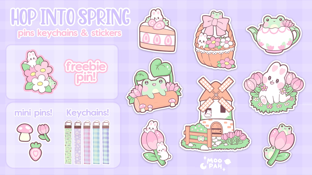 ✿ Hop into Spring - Enamel Pins and Accessories ✿