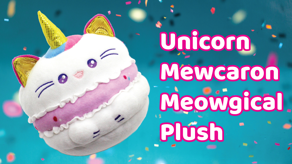 Unicorn Mewcaron: The French Macaron Kitty Plush and Friends