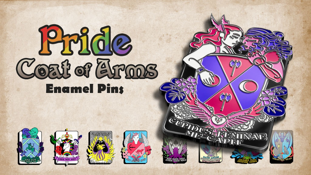 Pride Coat of Arms Enamel Pins