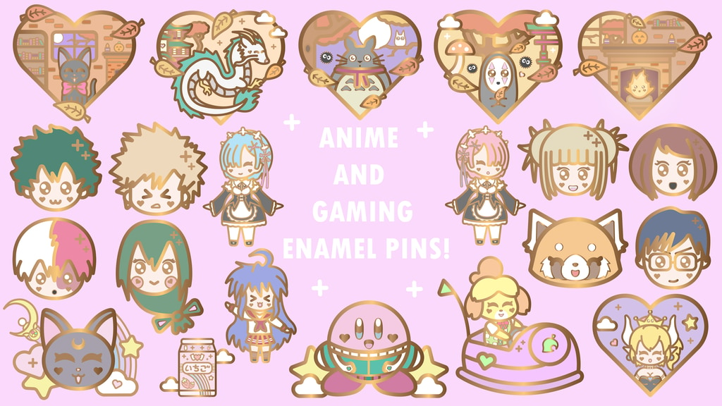 Anime & Gaming Inspired Enamel Pins!