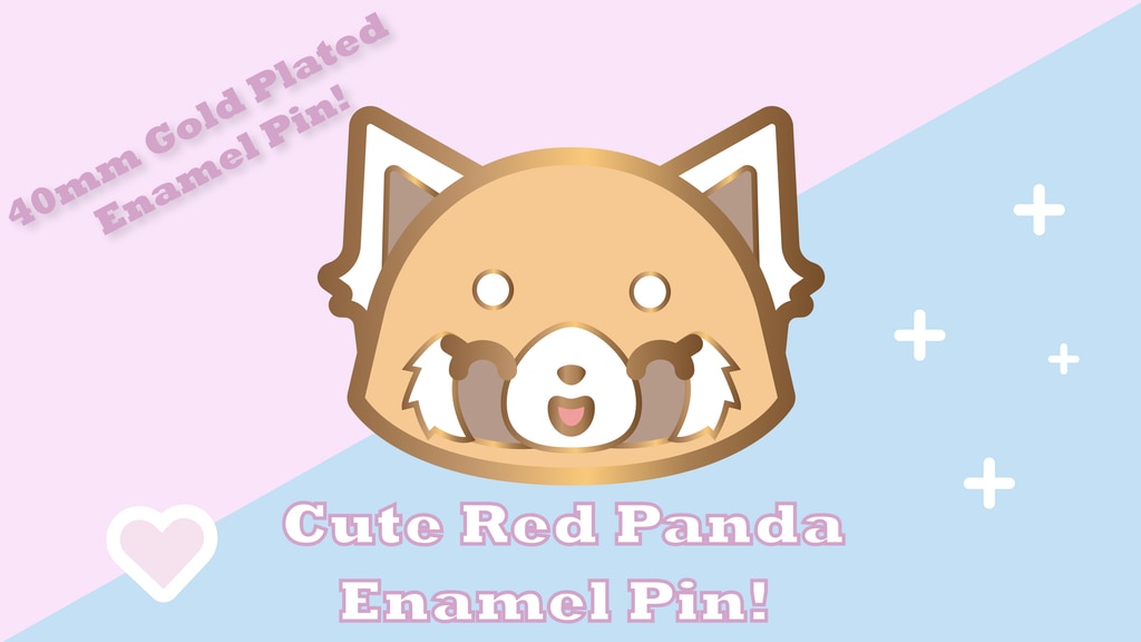 Cute Red Panda Enamel Pin!