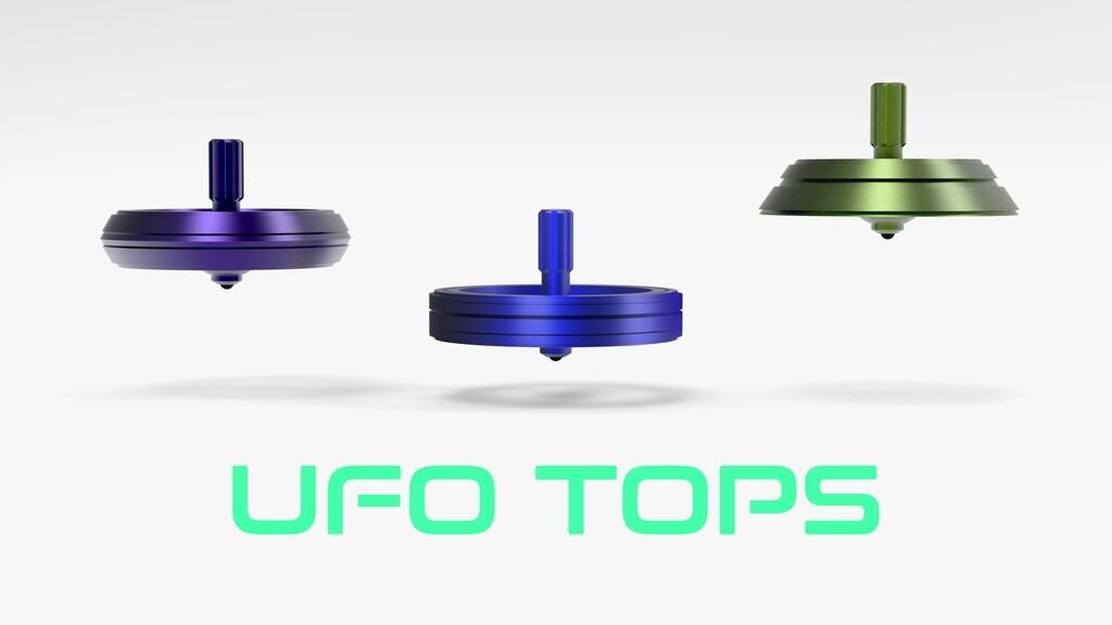 UFO Tops is back, now with tops that spin for 15 minutes!