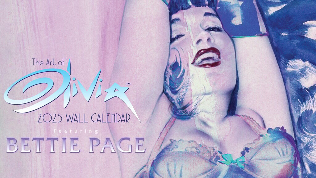 The Art of Olivia – 2025 Wall Calendar featuring Bettie Page