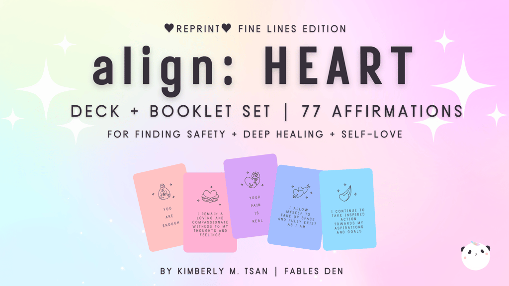 💘Align: Heart Affirmations Deck - Fine Lines Edition