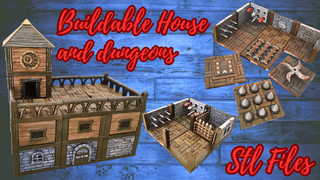 Buildable House and Dungeons - Pay what you want