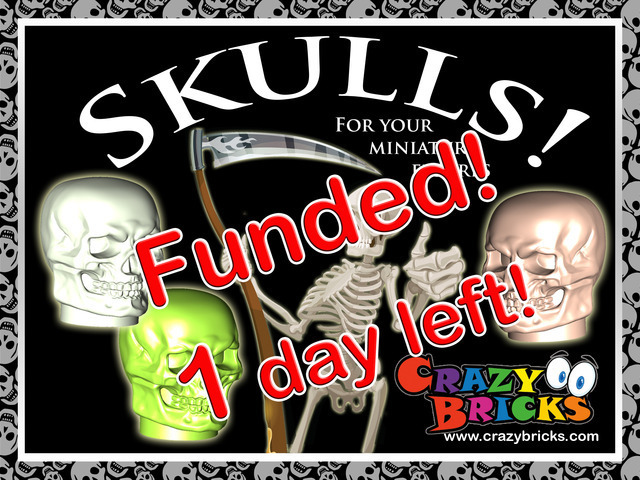 SKULLS! Custom Accessories for your Miniature Brick Figures