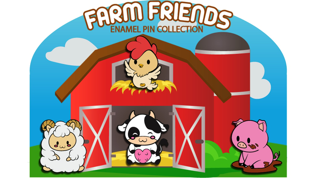 Farm Friends--Hard Enamel Pin Collection