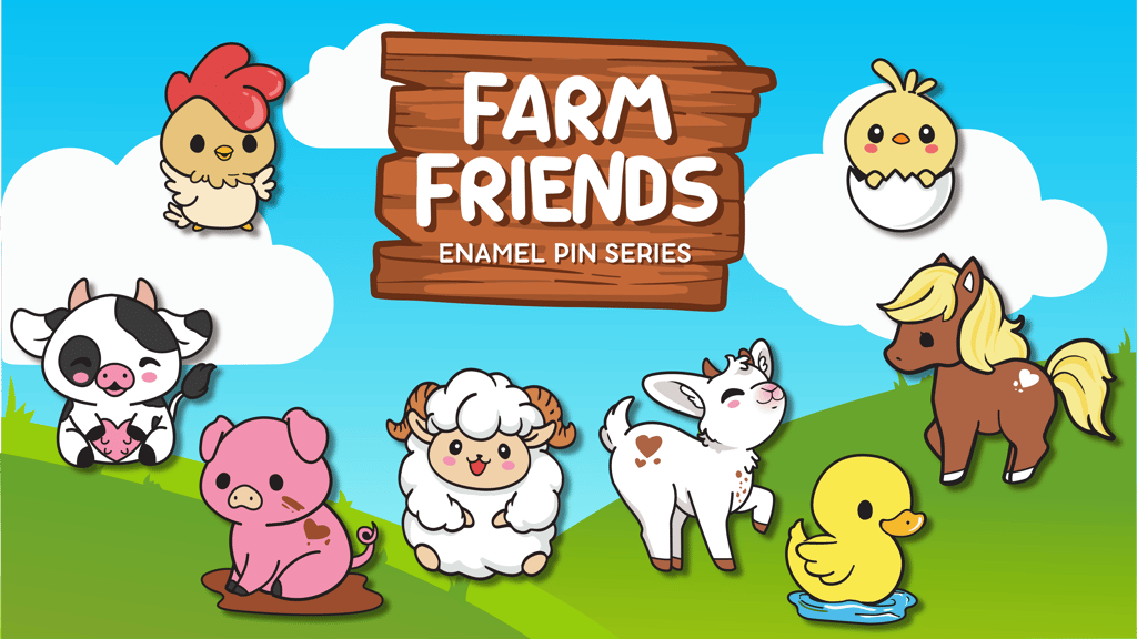 Farm Friends: Enamel Pin Series