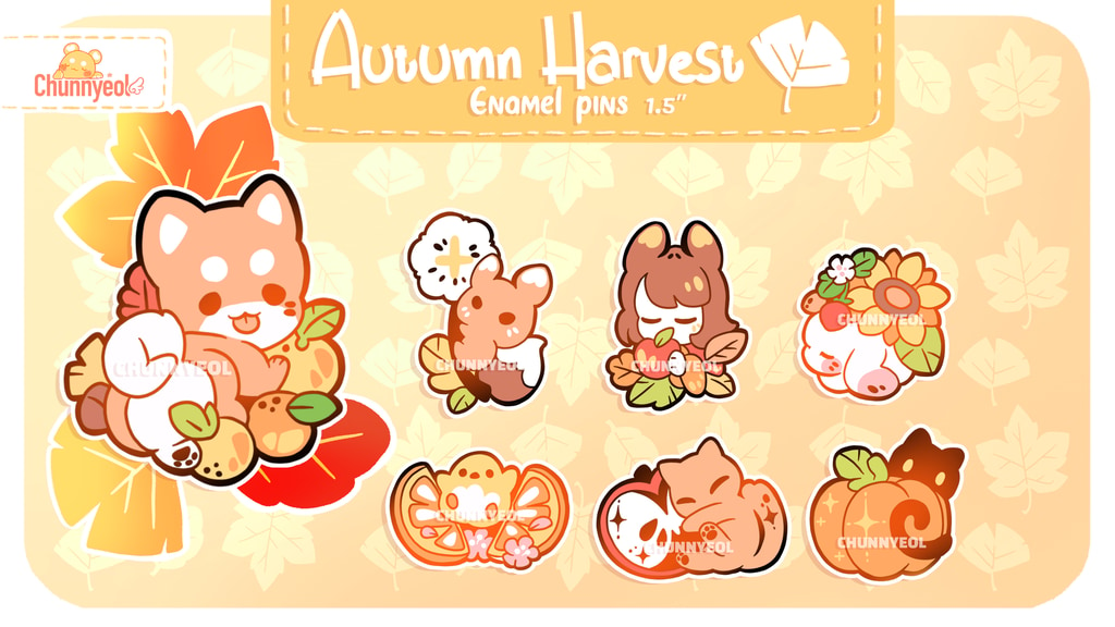 Autumn Harvest - Enamel Pins