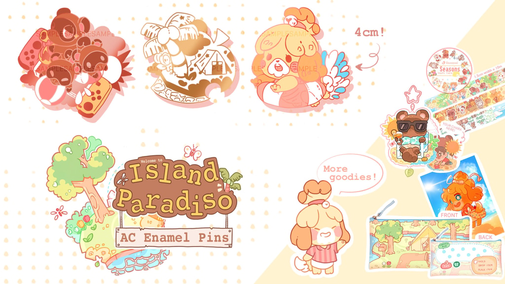 Island Paradiso ✧ Enamel Pins ✧ AC