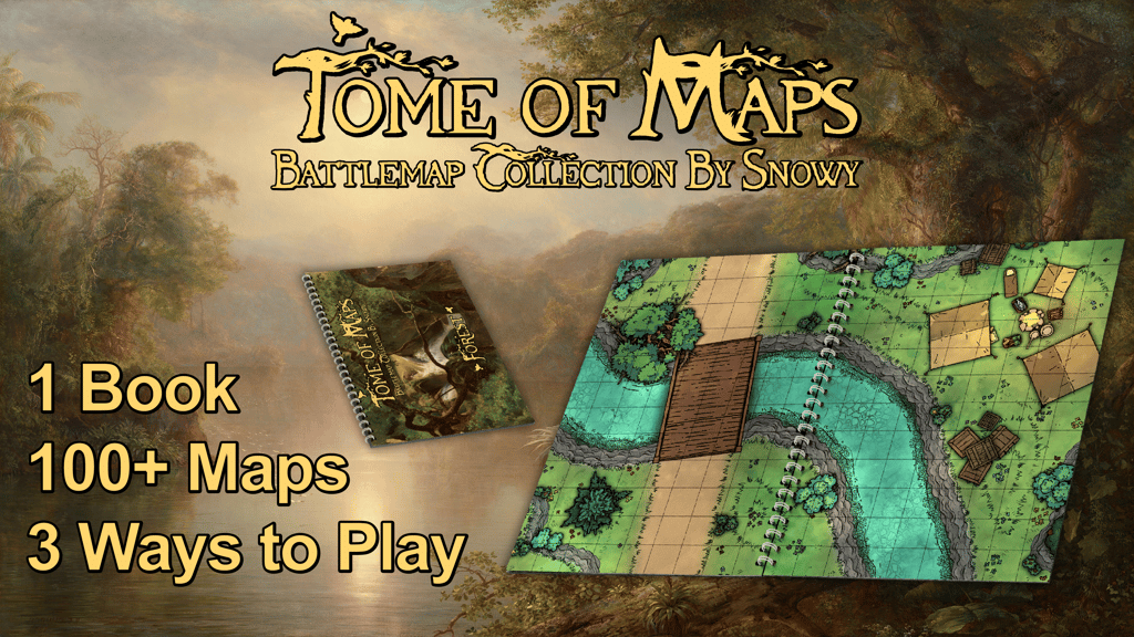 Tome Of Maps: A Forest Battlemap Book for your TTRPG Games!