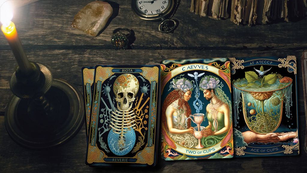 Biota Reverie Tarot Deck | An AI-Enhanced Homage to Haeckel